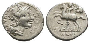 M. Sergius Silus AR Denarius.