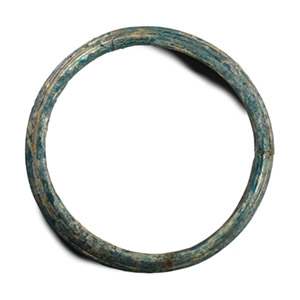 Very Large Roman Blue Glass Arm-Ring Bangle