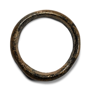 Large Roman Iridescent Glass Arm-Ring Bangle