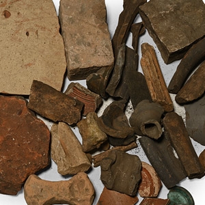 Romano-British Terracotta Vessel Fragment Collection from Crococolana