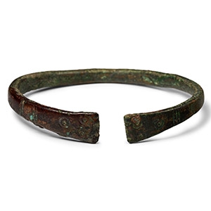 Roman Decorated Bronze Bracelet
