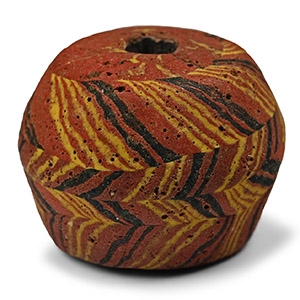 Anglo-Saxon Ornate Glass Bead