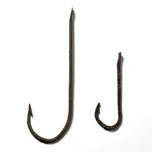 Roman Eastern Mediterranean Bronze Fish Hooks