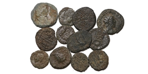 Group of Twelve [12] Roman Imperial AE Coins.
