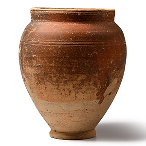 Roman Brown Slipware Terracotta Vase