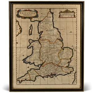 Map by Robert Morden of Saxon Britain