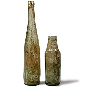Anglo-Zulu War Battle of Khambula Glass Bottles
