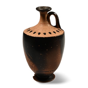 Greek Attic Black-Glazed Lekythos