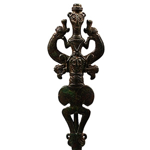 Luristan Bronze Master of Animals Finial