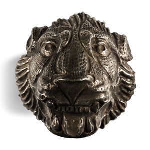 Late Parthian Silver Lion-Head Terminal
