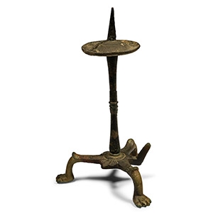 Late Roman Bronze Tripod Lamp Base