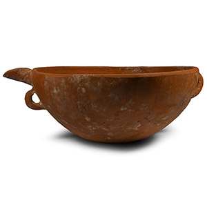 Very Large Amlash Terracotta Spouted Bowl