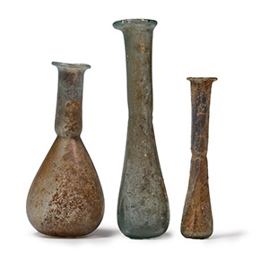 Roman Glass Flask Group