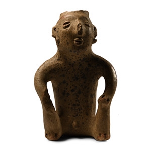 Pre-Columbian Terracotta Colima Figural Vessel