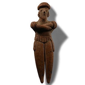 Pre-Columbian Terracotta Colima Standing Figure
