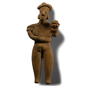 Pre-Columbian Terracotta Colima Standing Female