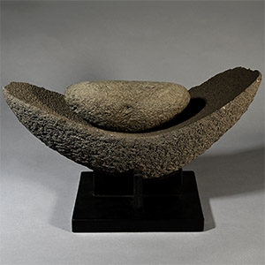 Massive Stone Age Grinding Mill and Pestle