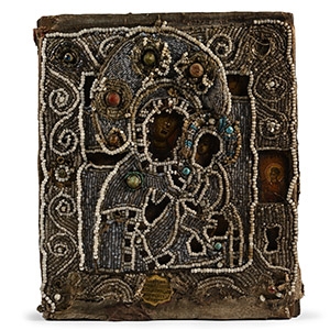 Russian Icon with Mother of God and Christ