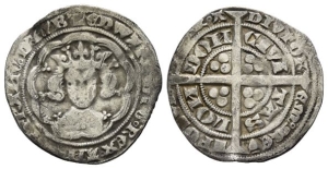 England. Plantagenet, Edward III AR Groat.