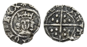 England. York, Edward IV AR Halfpenny.