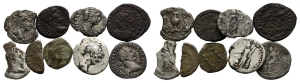 Group of Nine [9] Roman Imperial AE and AR Coins.