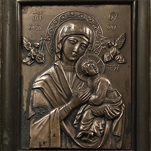 Russian Icon with Mary and Child