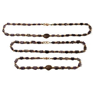 Amethyst Bead Necklace Group