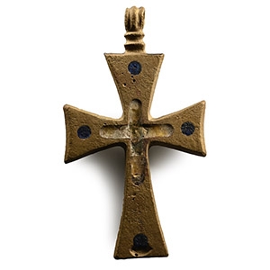 Post Medieval Inlaid Cross Pendant