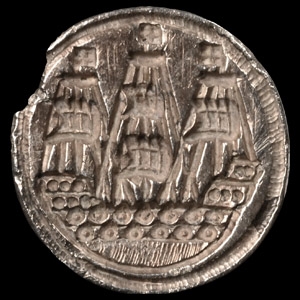 Stuart Silver Seal Matrix with Tall Ship