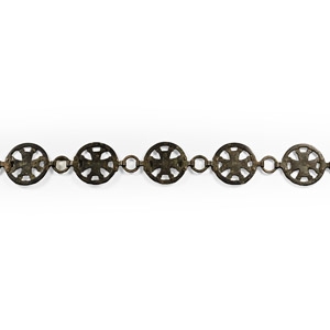 Byzantine Bronze Belt with Openwork Crosses
