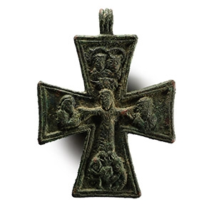 Post Medieval Bronze Cross Pendant