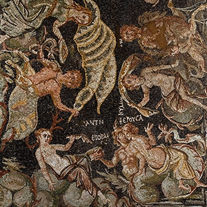 Roman Mosaic Depicting Nereids and Tritons