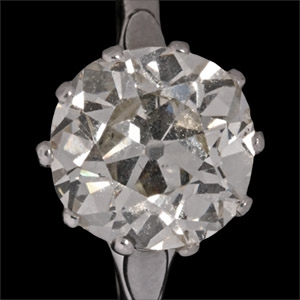 3.2 Carat Diamond Solitaire White Gold Ring