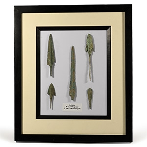 Cased Luristan Arrowhead Collection