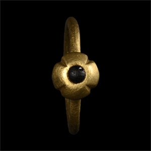 Medieval Gold Ring with Cabochon