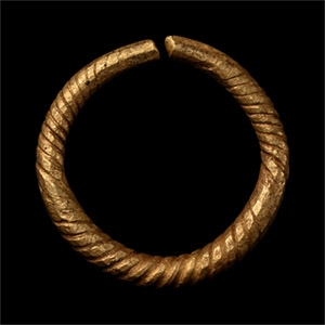 Late Bronze Age Gold Twisted Ring Money
