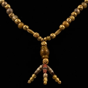 Roman Gold-in-Glass Bead Necklace
