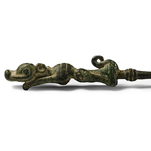 Western Asiatic Bronze Zoomorphic Pin