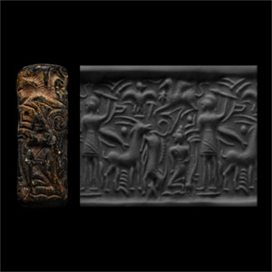 Cylinder Seal with Standing Figure