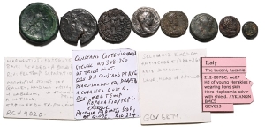 Group of Eight [8] Greek and Roman Coins.