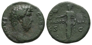 Aelius, as Caesar AE As.