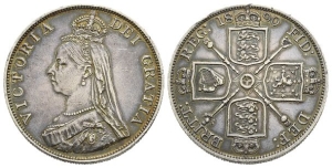 Great Britain. Hanover, Victoria AR Double Florin.