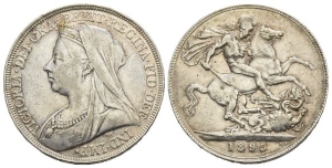 Great Britain. Hanover, Victoria AR Crown.