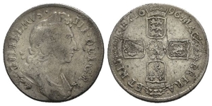 Great Britain. Stuart (Orange), William III AR Shilling.