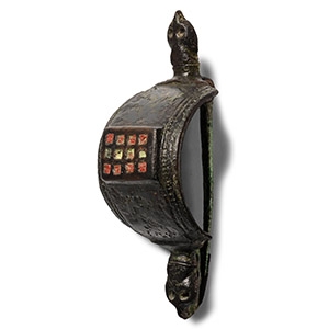 Roman Enamelled Bronze Equal-Arm Brooch