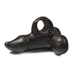 Roman Bronze Phallic Pendant