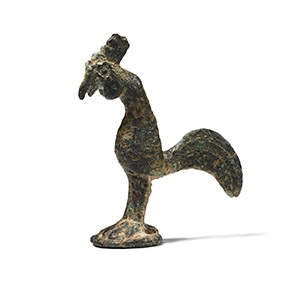 Roman Bronze Cockerel Statuette