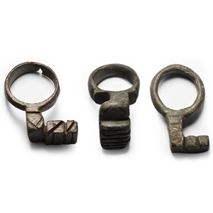 Roman Bronze Key Ring Collection