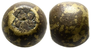 Byzantine AE Commercial Weight of Two Unciae.