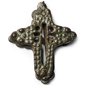 Medieval Bronze Cross Pendant